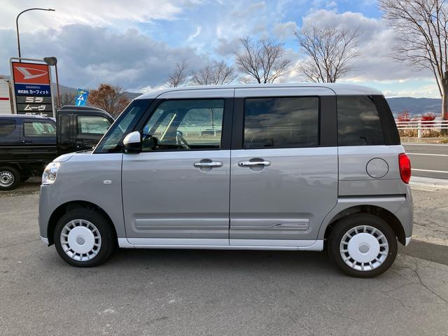 ムーヴキャンバス ストライプスＧターボ　４ＷＤ　ワンオーナー　禁煙車　プッシュスタート　クルーズコントロール　両側電動スライドドア　シートヒーター　バックカメラ　オートマチックハイビーム　オートブレーキホールド機能　電動パーキングブレーキ（12枚目）