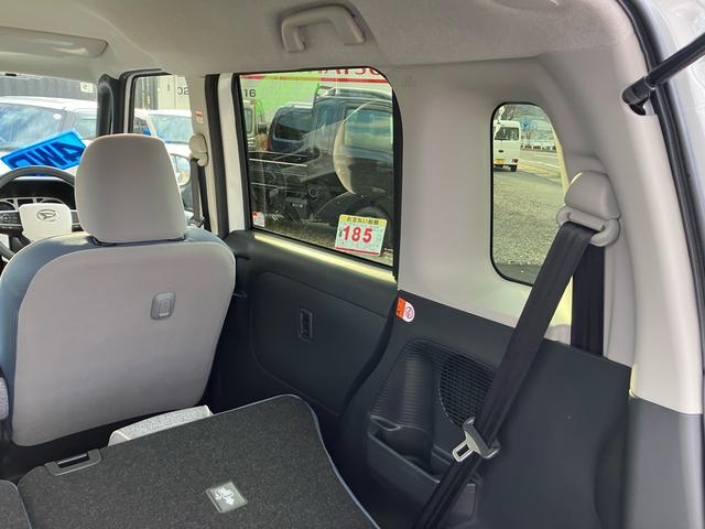 ムーヴキャンバス ストライプスＧターボ　４ＷＤ　ワンオーナー　禁煙車　プッシュスタート　クルーズコントロール　両側電動スライドドア　シートヒーター　バックカメラ　オートマチックハイビーム　オートブレーキホールド機能　電動パーキングブレーキ（26枚目）