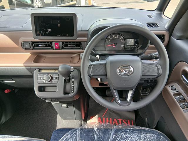 ムーヴキャンバス セオリーＸ　届出済未使用車　両側スライドドア　クリアランスソナー　衝突被害軽減システム　スマートキー　アイドリングストップ　電動格納ミラー　ベンチシート　ＣＶＴ　盗難防止　ＡＢＳ　横滑り防止　衝突安全ボディ（3枚目）