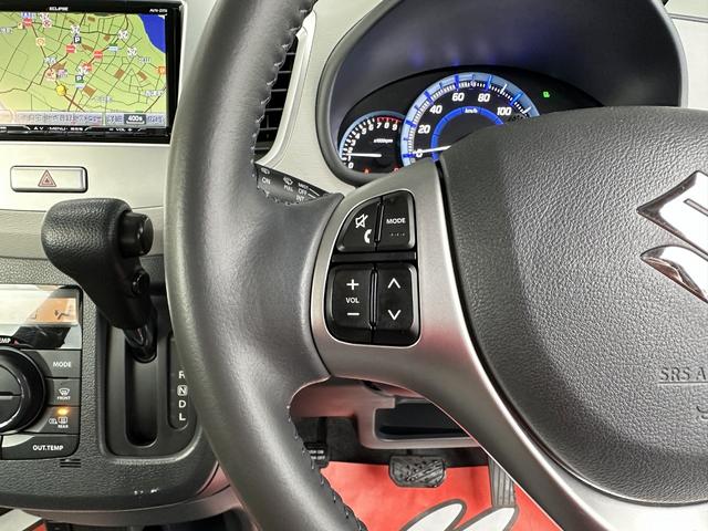 ワゴンR FZ 後期型 4WD 社外フルセグナビ レーダーブレーキサポート アイドリングストップ S-エネチャージ シートヒーター ヒーテッドドアミラー 社外15インチアルミ(12枚目)