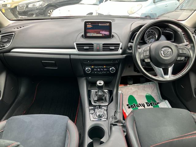 アクセラスポーツ XD ディーゼルターボ 6速マニュアル サンルーフ DVD/CD/地デジチューナー オプションエアロ(11枚目)