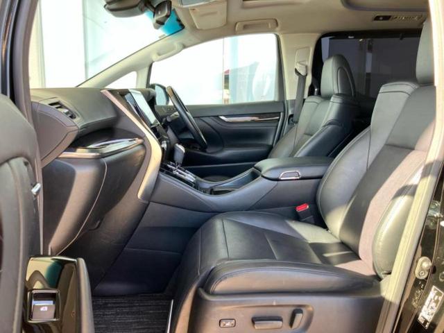 アルファード S Cパッケージ 新品タイヤ/サンルーフ/保証書/純正 10インチ SDナビ/フリップダウンモニター/トヨタセーフティセンス/両側電動スライドドア/シートヒーター 前席/車線逸脱防止支援システム/シート 合皮(7枚目)