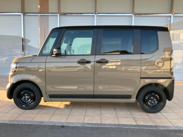 Ｎ－ＢＯＸジョイ ヒョウジュン２トーン　保証書／純正　８インチ　ナビ／ホンダセンシング／電動スライドドア／シートヒーター　前席／車線逸脱防止支援システム／登録済未使用車／ヘッドランプ　ＬＥＤ／Ｂｌｕｅｔｏｏｔｈ接続／ＥＢＤ付ＡＢＳ　禁煙車（2枚目）