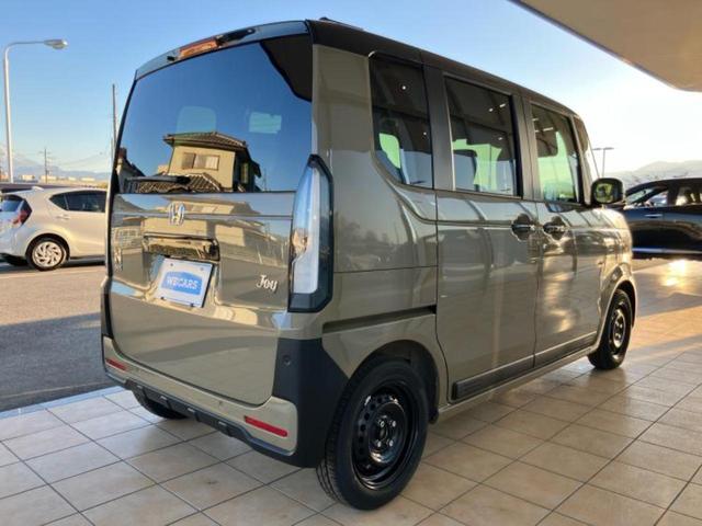 Ｎ－ＢＯＸジョイ ヒョウジュン２トーン　保証書／純正　８インチ　ナビ／ホンダセンシング／電動スライドドア／シートヒーター　前席／車線逸脱防止支援システム／登録済未使用車／ヘッドランプ　ＬＥＤ／Ｂｌｕｅｔｏｏｔｈ接続／ＥＢＤ付ＡＢＳ　禁煙車（3枚目）