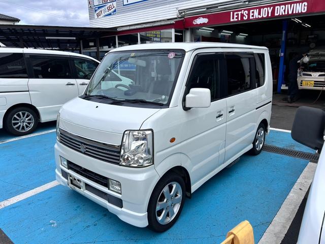 エブリイワゴン PZターボスペシャル 4WD オートマ ターボ リアヒーター 社外ナビ 両側パワースライドドア フルセグテレビ(2枚目)