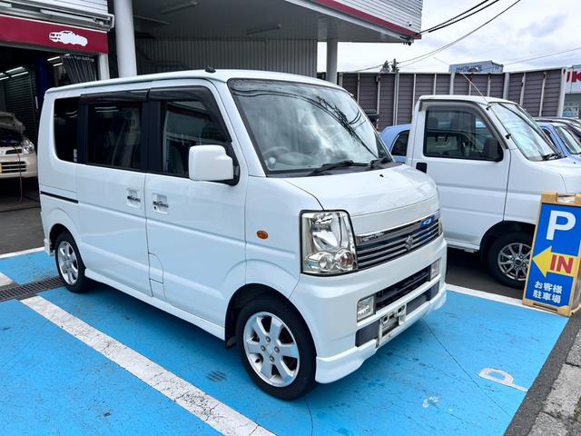 エブリイワゴン PZターボスペシャル 4WD オートマ ターボ リアヒーター 社外ナビ 両側パワースライドドア フルセグテレビ(4枚目)