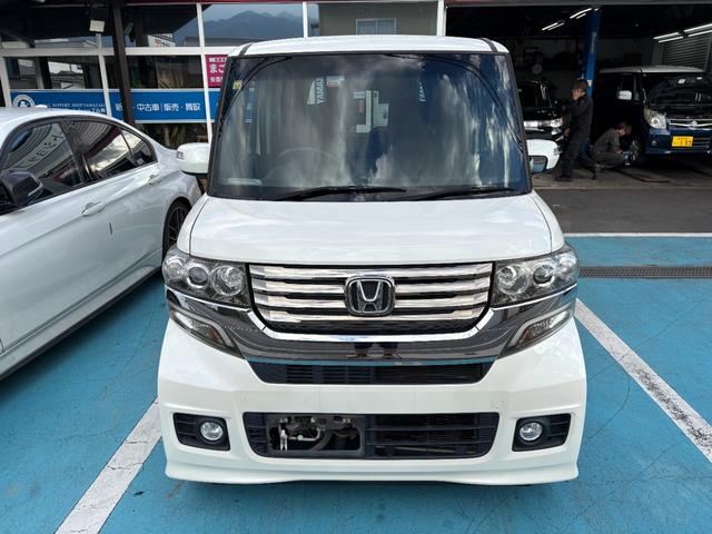 N-BOX+カスタム G・ターボパッケージ 4WD ターボ オートマ 両側パワースライド フルセグテレビ ナビ ETC オートエアコン(2枚目)