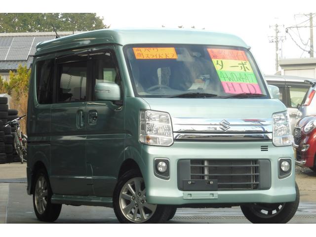 エブリイワゴン ＰＺターボスペシャル　最上級グレード　走行距離２６，７９２ｋｍ　車検整備付　ブレーキサポート　４ＷＤ　両側パワースライドドア　バックカメラ　フロアマット　ドアバイザー　ＨＩＤ（3枚目）