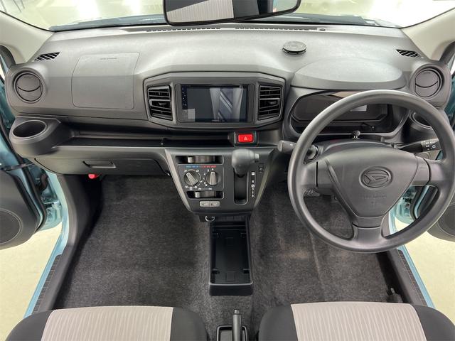 ミライース Ｌ　社外ディスプレイオーディオナビ　ＣＤ　ＤＶＤ　Ｂｌｕｅｔｏｏｔｈ　横滑り防止　前方ドラレコ　アイドリングストップ　助手席コンビニフック　１２Ｖ／１２０Ｗシガーソケット電源　純正ドアバイザー（15枚目）