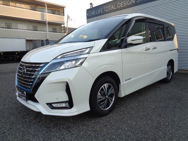 セレナ ｅ－パワー　ハイウェイスターＶ　防水シート　プロパイロット　１０インチナビ　フリップダウンモニター　両側パワスラ　ハンズフリースライドドア　クロストラフィックアラートＬＤＷ　ＢＳＷ　ＥＴＣ２．０　ＬＥＤヘッドライト　インテリキー禁煙（6枚目）