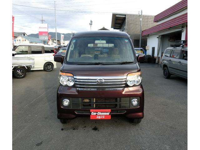 アトレーワゴン カスタムターボＲＳ　車検Ｒ９年３月　４ＷＤ　ターボ　ＳＤナビ　フルセグ　Ｂｌｕｅｔｏｏｔｈ　キーレス　エンジンスターター　ＥＴＣ　ＨＩＤ　フォグＬＥＤ　両側スライドドア（2枚目）