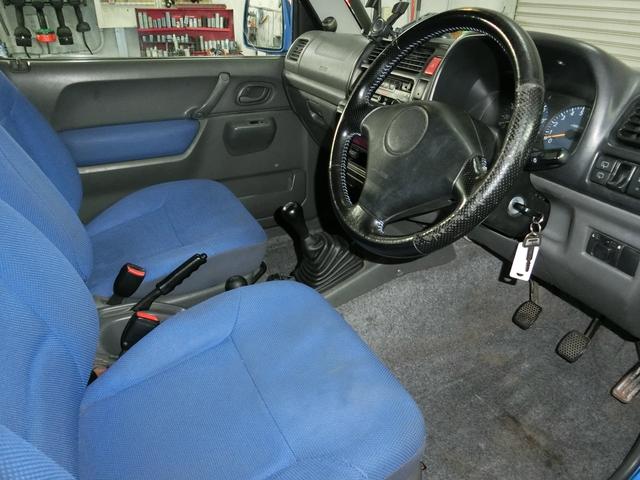 ジムニー ＦＩＳフリースタイルワールドカップリミテッド　リビルトＥ／ｇ載せ替え済（ファイターエンジニアリング製Ｋ６Ａクラフトマンタフ）足廻りオートリライアンスＳＨＯＧＵＮキット　アウターロールケージ・ワイルドグース製　工藤自動車ジャダーストップキット装着（12枚目）