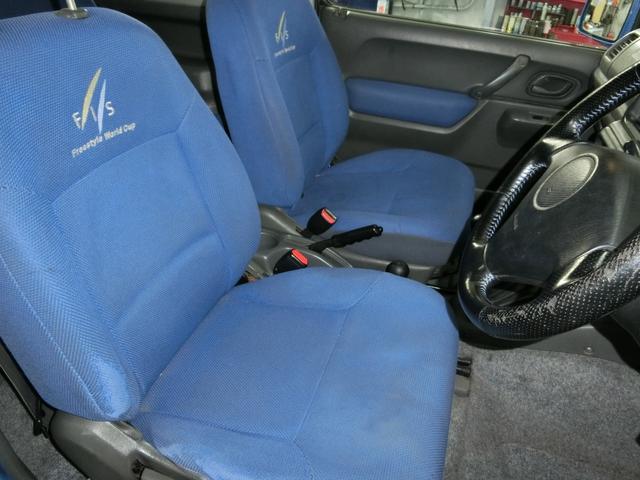 ジムニー ＦＩＳフリースタイルワールドカップリミテッド　リビルトＥ／ｇ載せ替え済（ファイターエンジニアリング製Ｋ６Ａクラフトマンタフ）足廻りオートリライアンスＳＨＯＧＵＮキット　アウターロールケージ・ワイルドグース製　工藤自動車ジャダーストップキット装着（13枚目）