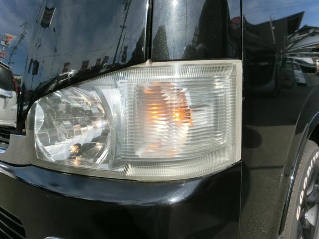 レジアスエースバン ロングスーパーGL 車検1年付 バットフェイス Fガラスコートテクト 6型ドアミラーウインカー プラド純正アルミマットブラック GOODYEARホワイトレター 4型テール SDナビ BT Bカメラ ETC OVフェンダー(46枚目)