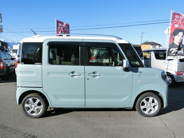 フレアワゴン ハイブリッドＸＳ　車検Ｒ９年８月まで　ＳＤナビ　Ｂｌｕｅｔｏｏｔｈ　Ｂカメラ　運転席ヒーター　両側パワスラ　車線逸脱装置　アイドリングストップ　横滑り防止装置　ビルトインＥＴＣ　衝突軽減ブレーキ　Ｒソナー　スマートキー（5枚目）