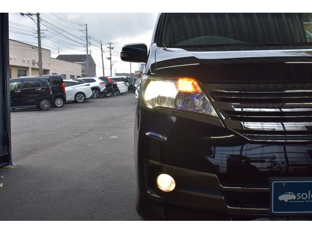 セレナ ライダー　ブラックライン　Ｓ－ハイブリッド　１０．２型フリップダウン／両側ワンタッチパワスラ／ＡＵＴＥＣＨ／ＨＫＳマフラー／Ｒｉｄｅｒエアロ／クルコン／スモークフィルム／サイドシェード／前後独立ＡＡＣ／ＨＩＤ（キセノン）ライト／フロントフォグ（24枚目）