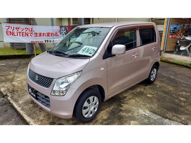 ワゴンＲ ＦＸ　４ＷＤ　四駆　４駆　オートマ　ＡＴ　キーレス　スペアーキー　エアコン　パワステ　ドアバイザー　エアバッグ　ハイマウントストップランプ　シートヒーター　電動ミラー　リアワイパー　ＣＤ／ラジオ　Ｋ６Ａ（3枚目）