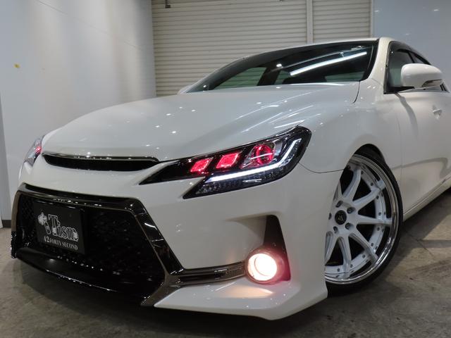 マークX 250G Fourブラックレザーリミテッド ローダウン/前後G,sバンパー/三眼レッドアイ/新品TEIN車高調/新品社外19AW/ETC/バックカメラ/クルコン(8枚目)
