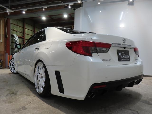 マークX 250G Fourブラックレザーリミテッド ローダウン/前後G,sバンパー/三眼レッドアイ/新品TEIN車高調/新品社外19AW/ETC/バックカメラ/クルコン(19枚目)