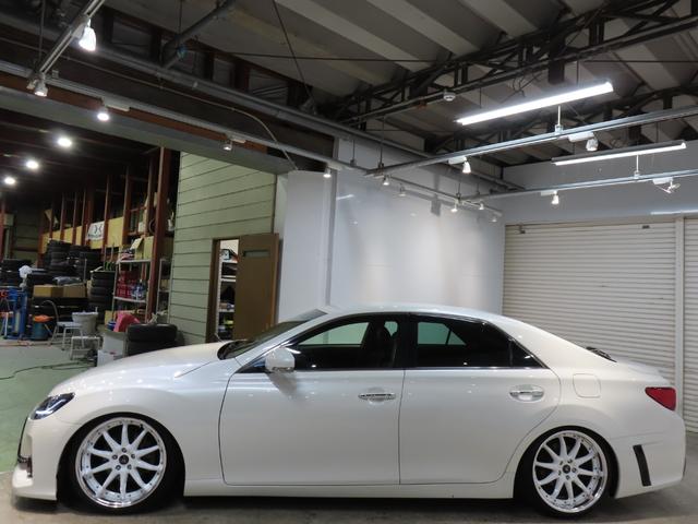 マークX 250G Fourブラックレザーリミテッド ローダウン/前後G,sバンパー/三眼レッドアイ/新品TEIN車高調/新品社外19AW/ETC/バックカメラ/クルコン(21枚目)