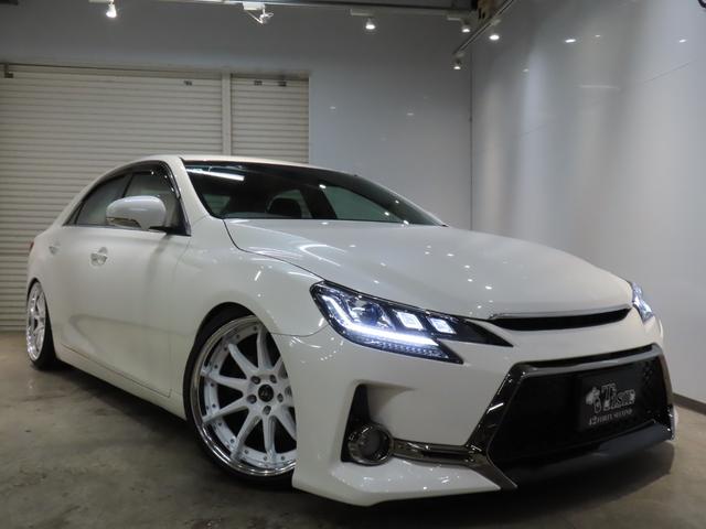 マークX 250G Fourブラックレザーリミテッド ローダウン/前後G,sバンパー/三眼レッドアイ/新品TEIN車高調/新品社外19AW/ETC/バックカメラ/クルコン(29枚目)