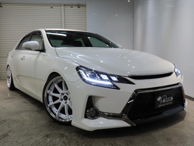 マークX 250G Fourブラックレザーリミテッド ローダウン/前後G,sバンパー/三眼レッドアイ/新品TEIN車高調/新品社外19AW/ETC/バックカメラ/クルコン(31枚目)