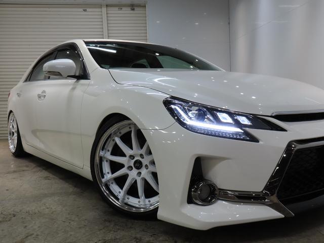 マークX 250G Fourブラックレザーリミテッド ローダウン/前後G,sバンパー/三眼レッドアイ/新品TEIN車高調/新品社外19AW/ETC/バックカメラ/クルコン(33枚目)