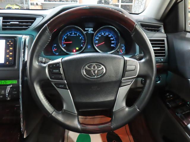 マークX 250G Fourブラックレザーリミテッド ローダウン/前後G,sバンパー/三眼レッドアイ/新品TEIN車高調/新品社外19AW/ETC/バックカメラ/クルコン(46枚目)