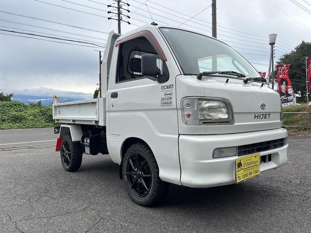ハイゼットトラック ローダンプ 4WD エアコン パワステ 車検整備・タイベル交換済 14アルミ・マッドタイヤ LEDライト ワンオーナー(6枚目)