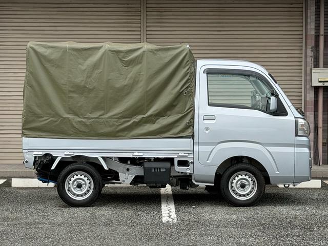 ハイゼットトラック エクストラSAIIIt スマートアシスト 切替4WD 純正幌(スライド式) 社外ナビ バックカメラ 地デジ Bluetooth CD/DVD再生 LEDヘッドランプ リアスタビライザー(4枚目)