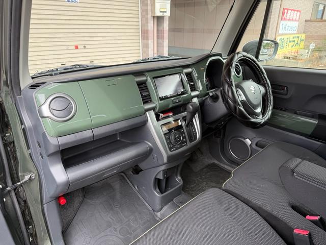 ハスラー Jスタイル ホワイトルーフ レーダーブレーキサポート 社外ナビ Bカメラ 地デジ BluetoothAudio CD/DVD再生 スマートキー プッシュスタート アイドリングストップ シートヒーター(12枚目)