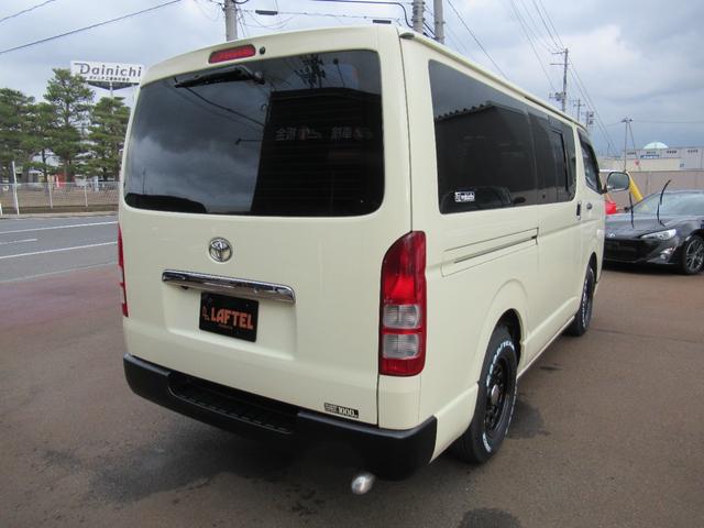 ハイエースバン ロングDX 4WD ディーゼルターボ NOx・PM法適合車 寒冷地仕様 3/6人乗 ベンチシート 社外15インチAW ホワイトレター 後席モニター バックカメラ ETC レベライザー(11枚目)