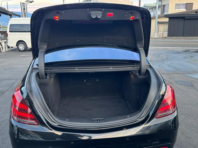 Sクラス S300h AMGライン S63後期仕様 社外カーボンフロント 社外カーボンバンパーダクト 22インチホイール アンビエントライト フロントゴーストフィルム ロワリングキット(16枚目)