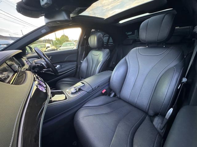 Sクラス S300h AMGライン S63後期仕様 社外カーボンフロント 社外カーボンバンパーダクト 22インチホイール アンビエントライト フロントゴーストフィルム ロワリングキット(24枚目)