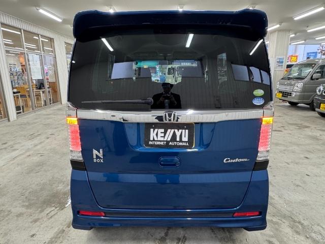 N-BOXカスタム G・Lパッケージ/下取直販車/23年製夏タイヤ/禁煙車 冬タイヤ付/片側自動スライドドア/純正7インチナビ/ワンセグ/ETC/バックカメラ/LEDライト/CD/DVD/オートライト/保証・取説あり/スペアキー/リアスポイラー/フォグランプ(7枚目)