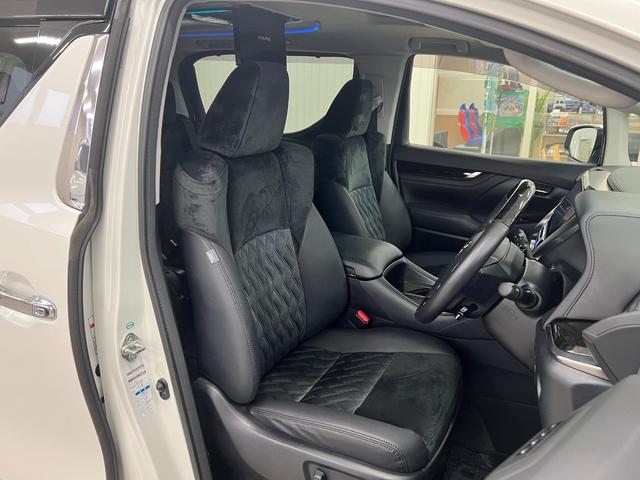 ヴェルファイアハイブリッド ZR 禁煙車/22年製冬タイヤ/ツインサンルーフ アドミレーションフルエアロ/アドミレーションマフラー/アルパイン10型ナビ&フリップダウン/ブルートゥース/Bカメラ/衝突軽減/車線逸脱/前後ドラレコ/電動ハーフレザーシート/取説/記録簿/スペアキー(27枚目)