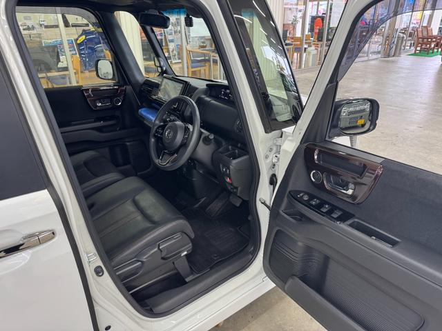 Ｎ－ＢＯＸカスタム Ｌ　コーディネートスタイル　４ＷＤ／下取り直販車／禁煙車　２０２３年製タイヤ／９型ナビ／ブルートゥース／フルセグ／ＤＶＤ／レーダークルコン／レザーシート／シートヒーター／バックカメラ／ドラレコ前後／オートホールド／コーナーセンサー／オートハイビーム／両側電動（27枚目）