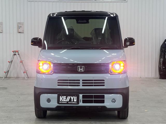 Ｎ－ＢＯＸジョイ ターボ／届出済未使用車／純正８インチナビ／　ホンダセンシング／ブルートゥース／フルセグ／シートヒーター／ハーフレザーシート／バックカメラ／両側ＰＳＤ／パドルシフト／コーナーセンサー／ＬＥＤライト／オートハイビーム（18枚目）