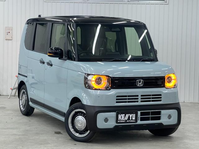 Ｎ－ＢＯＸジョイ ターボ／届出済未使用車／純正８インチナビ／　ホンダセンシング／ブルートゥース／フルセグ／シートヒーター／ハーフレザーシート／バックカメラ／両側ＰＳＤ／パドルシフト／コーナーセンサー／ＬＥＤライト／オートハイビーム（19枚目）