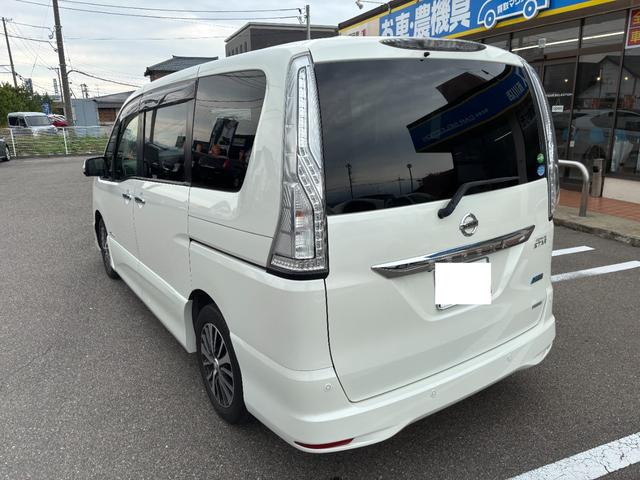 セレナ ハイウェイスター　Ｖセレ＋セーフティ　ＳＨＶ　Ａセフ　プッシュスタート　両側電動スライド　メモリーナビ　ＣＤ　ＤＶＤ　フルセグ　Ｂｌｕｅｔｏｏｔｈ　アラウンドビューモニター　アイドリングストップ　衝突軽減ブレーキ　レーンアシスト　フリップダウン（6枚目）