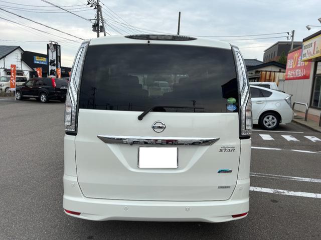 セレナ ハイウェイスター　Ｖセレ＋セーフティ　ＳＨＶ　Ａセフ　プッシュスタート　両側電動スライド　メモリーナビ　ＣＤ　ＤＶＤ　フルセグ　Ｂｌｕｅｔｏｏｔｈ　アラウンドビューモニター　アイドリングストップ　衝突軽減ブレーキ　レーンアシスト　フリップダウン（7枚目）