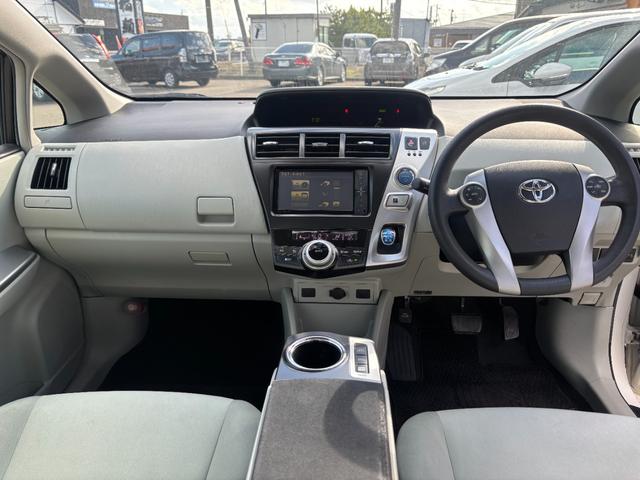 プリウスアルファ Ｓ　Ｌセレクション　スマートキー　プッシュスタート　ＳＤナビ　ＤＶＤ　フルセグ　Ｂｌｕｅｔｏｏｔｈ　Ｂカメラ　ドラレコ前　ＥＴＣ　ＨＩＤ　フロントフォグ　１６インチ社外アルミ（15枚目）