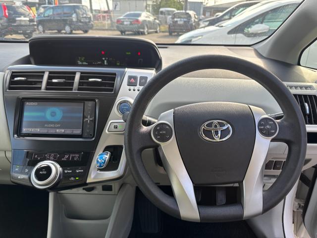 プリウスアルファ Ｓ　Ｌセレクション　スマートキー　プッシュスタート　ＳＤナビ　ＤＶＤ　フルセグ　Ｂｌｕｅｔｏｏｔｈ　Ｂカメラ　ドラレコ前　ＥＴＣ　ＨＩＤ　フロントフォグ　１６インチ社外アルミ（17枚目）