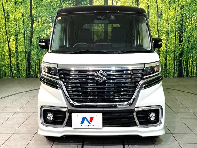スペーシアカスタム ハイブリッドＸＳターボ　４ＷＤ　純正８型ナビ　衝突軽減　両側電動スライド　Ｂｌｕｅｔｏｏｔｈ接続　フルセグ　ドラレコ　ＣＤ／ＤＶＤ再生　スマートキー　ＬＥＤヘッド　クルコン　スマートキー　オートライト　オートエアコン（14枚目）