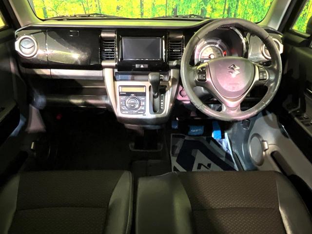 ハスラー ＪスタイルＩＩターボ　純正ナビ　衝突被害軽減システム　禁煙車　ハーフレザーシート　スマートキー　ＨＩＤヘッド　ＥＴＣ　クルコン　オートライト　オートエアコン　純正１５インチアルミ　盗難防止装置　パドルシフト（2枚目）