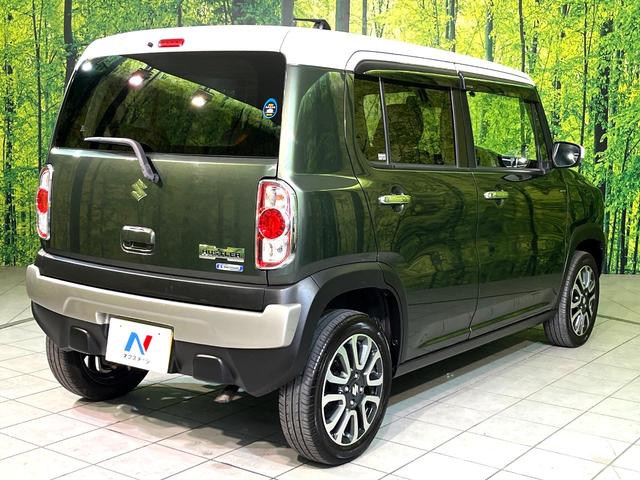 ハスラー ＪスタイルＩＩターボ　純正ナビ　衝突被害軽減システム　禁煙車　ハーフレザーシート　スマートキー　ＨＩＤヘッド　ＥＴＣ　クルコン　オートライト　オートエアコン　純正１５インチアルミ　盗難防止装置　パドルシフト（17枚目）