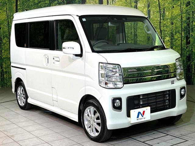 エブリイワゴン PZターボスペシャル 衝突軽減 ディスプレイオーディオ 両側電動スライド シートヒーター ETC オートエアコン オートライト HIDヘッド&フロントフォグ スマートキー 盗難防止装置 アイドリングストップ USB入力端子(16枚目)