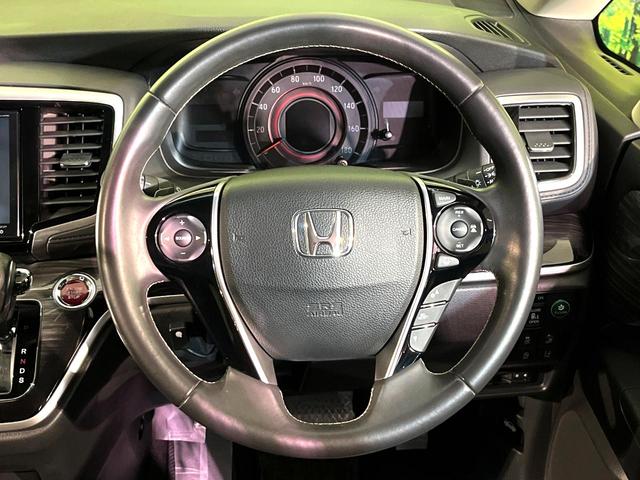 オデッセイ アブソルート・ＥＸ　両側電動ドア　純正ＳＤナビ　バックカメラ　ホンダセンシング　レーダークルーズ　禁煙車　ハーフレザーシート　パワーシート　スマートキー　ＬＥＤヘッド　ビルトインＥＴＣ　純正１８インチアルミ（12枚目）