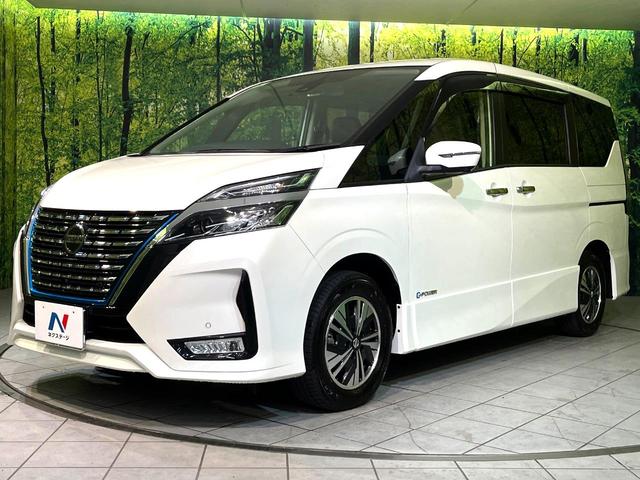 セレナ e-パワー ハイウェイスターV プロパイロット 衝突軽減 純正10型ナビ 後席モニター 両側電動スライド ETC Bluetooth接続 フルセグ CD/DVD再生 ダブルオートエアコン スマートキー 盗難防止装置 オートライト(57枚目)