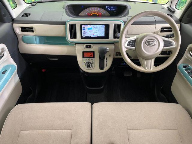 ムーヴキャンバス Ｘリミテッドメイクアップ　ＳＡＩＩ　禁煙車　純正ＳＤナビ　Ｂｌｕｅｔｏｏｔｈ／ＣＤ／フルセグ　バックカメラ　両側電動スライド　衝突軽減装置　車線逸脱警報　２トーン　ＬＥＤフォグ　オートライト　オートエアコン　スマートキー　ＥＴＣ（2枚目）